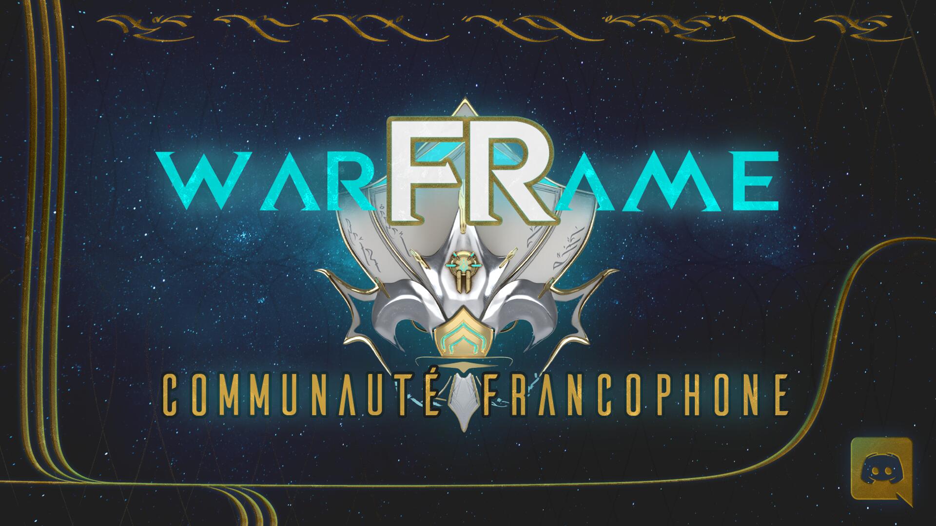 Discovery splash banner for Warframe FR Discord server