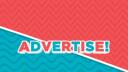 Discovery splash banner for Advertise! | Advertising・Self Promo・Self Promote・Promote・Giveaways・Nitro Giveaways・Temu・Shein・Nitro Discord server