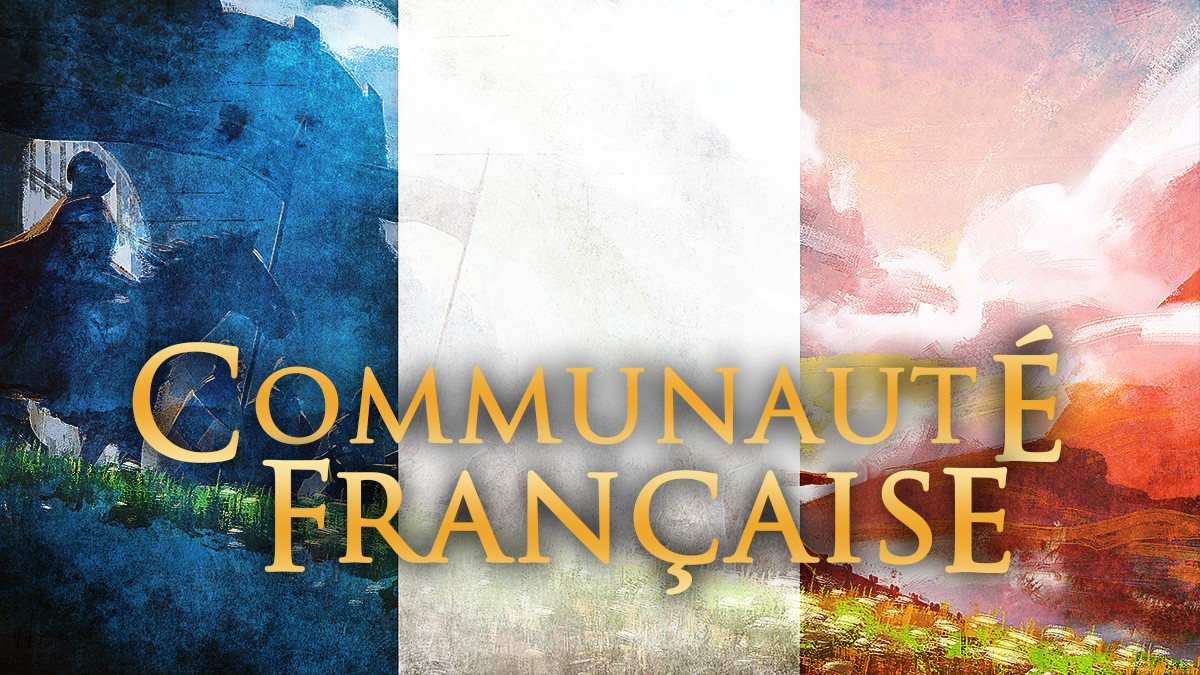 Discovery splash banner for AOE 4 - Communauté FR Discord server