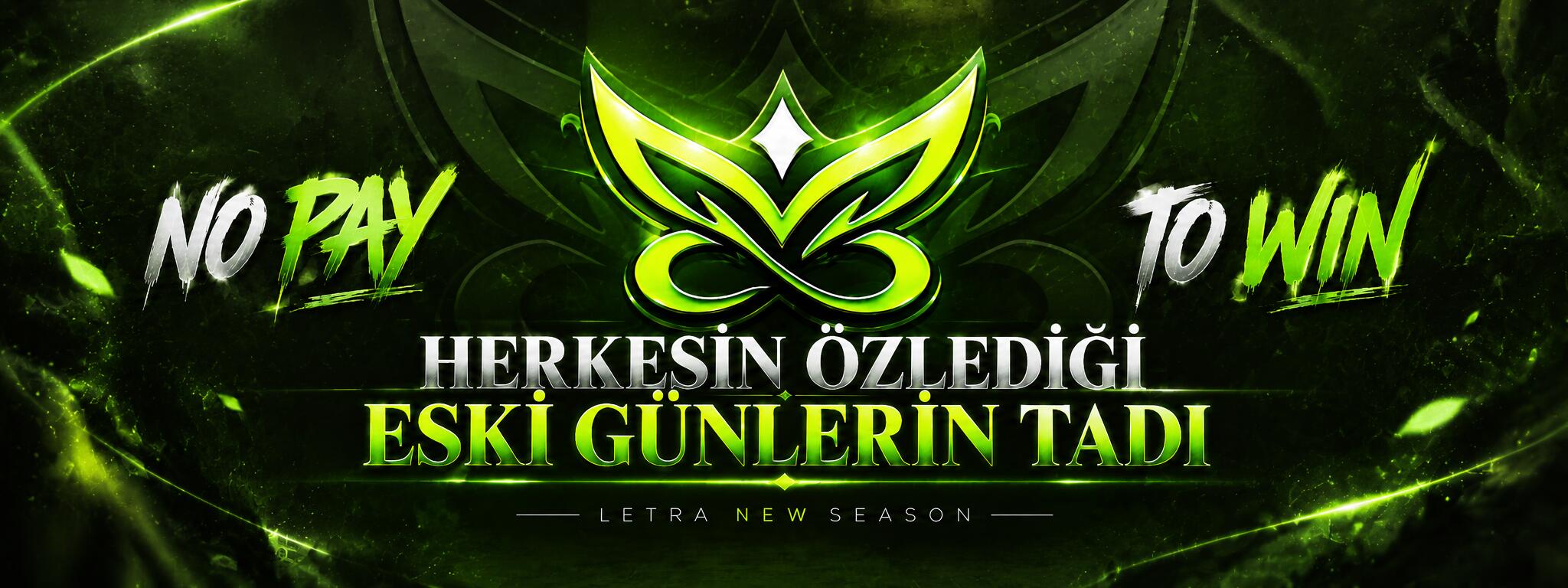 Discovery splash banner for Letra V13 / NO PAY TO WİN Discord server