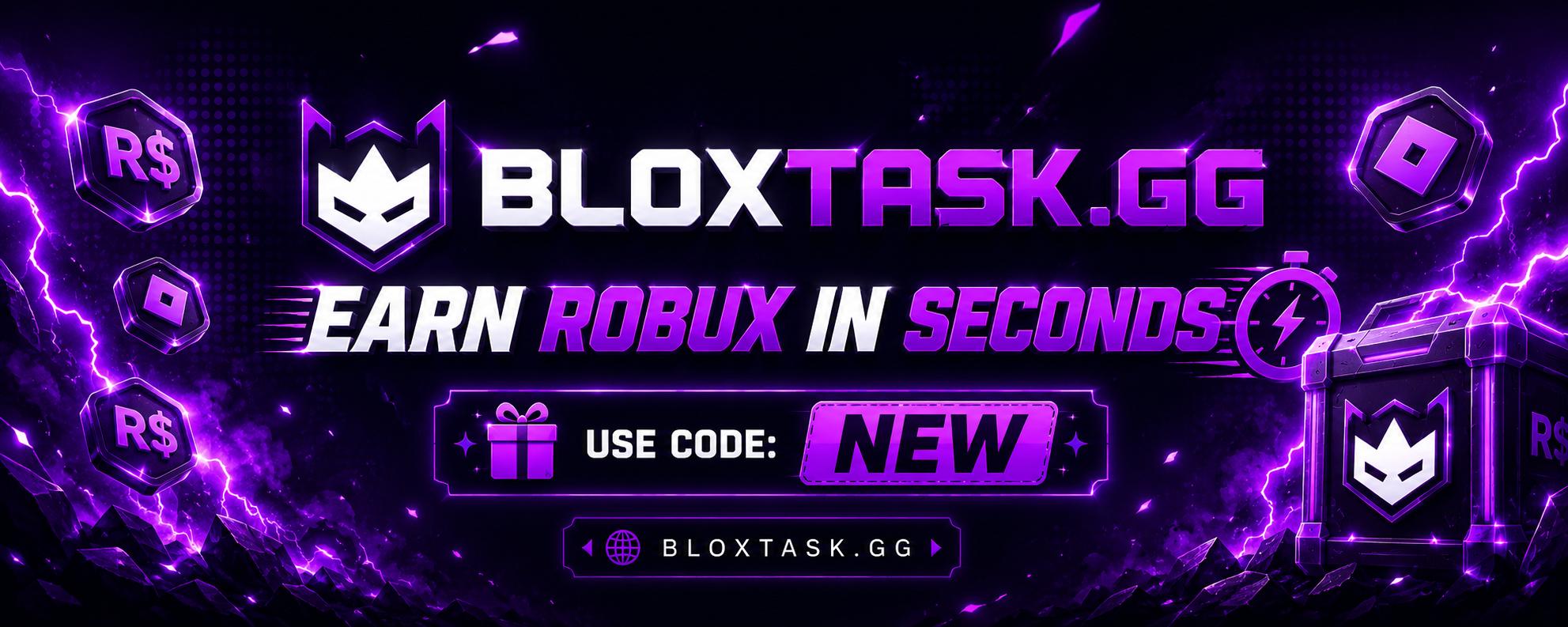 Discovery splash banner for BloxTask.gg 🧟♂ Discord server