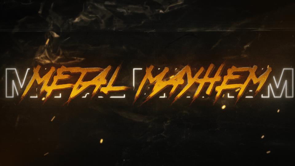 Discovery splash banner for Metal Mayhem Rust Discord server