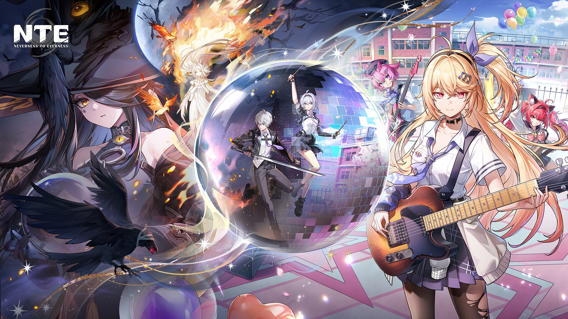 Discovery splash banner for NTE Global Official Discord server