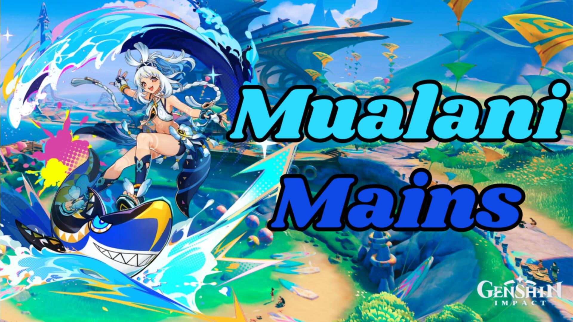 Discovery splash banner for Mualani Mains ☆ Genshin Impact Discord server