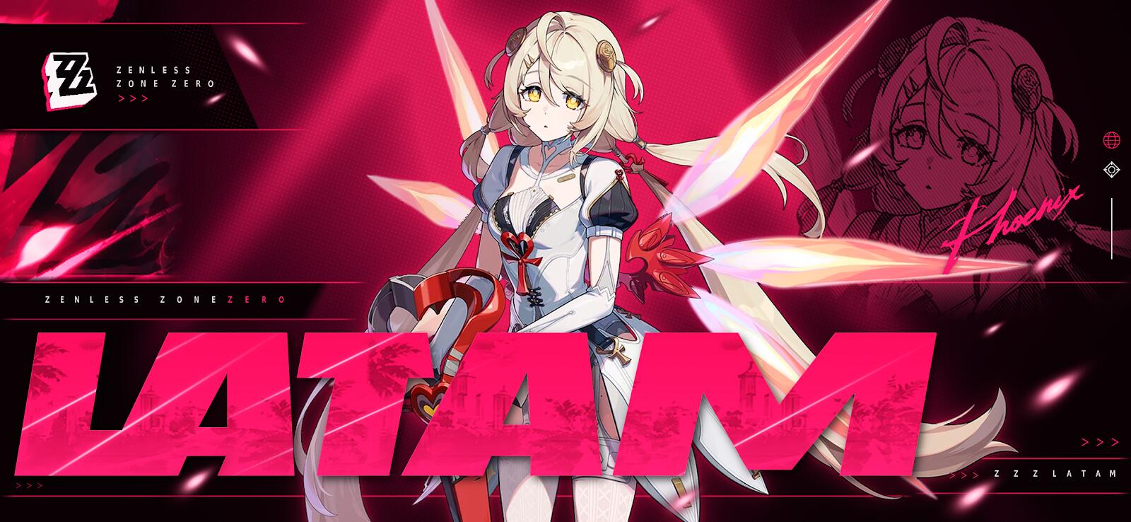 Discovery splash banner for Zenless Zone Zero Latam Discord server