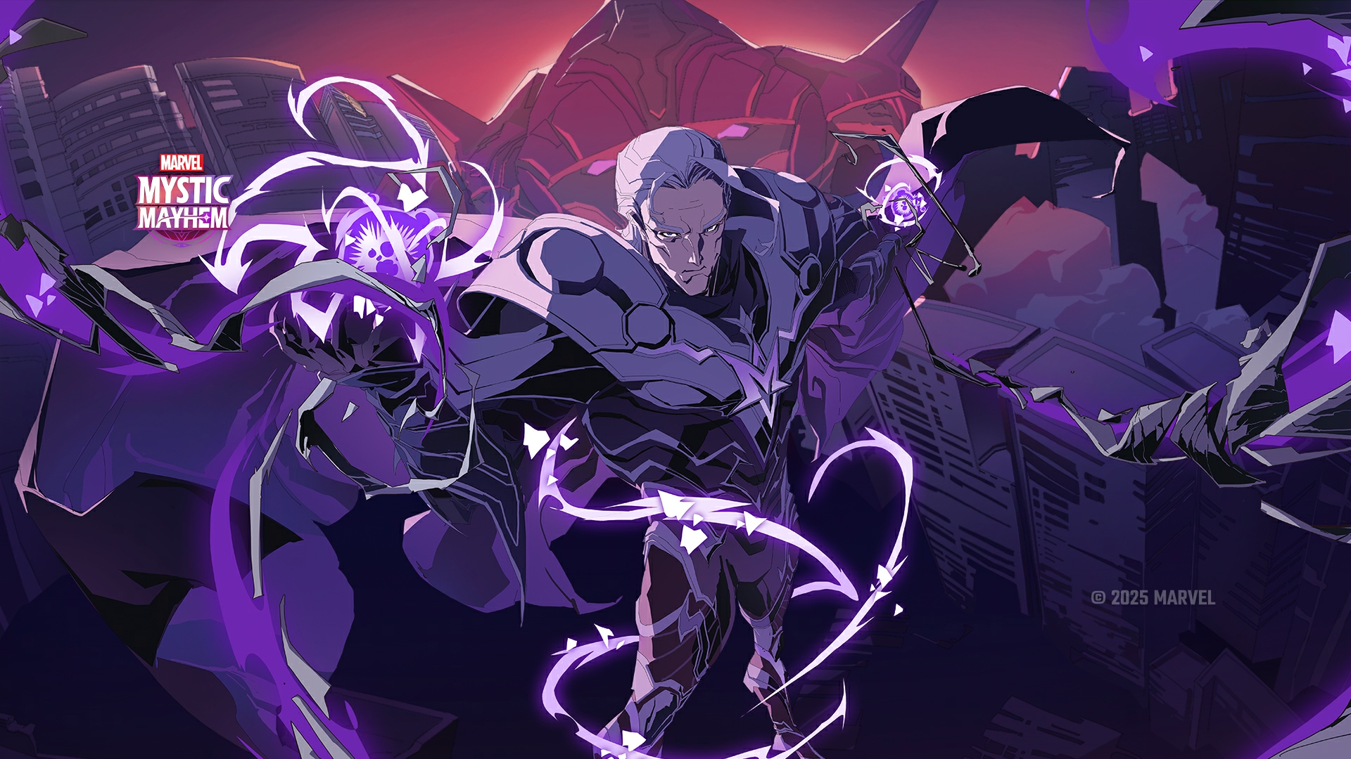 Discovery splash banner for MARVEL Mystic Mayhem Discord server
