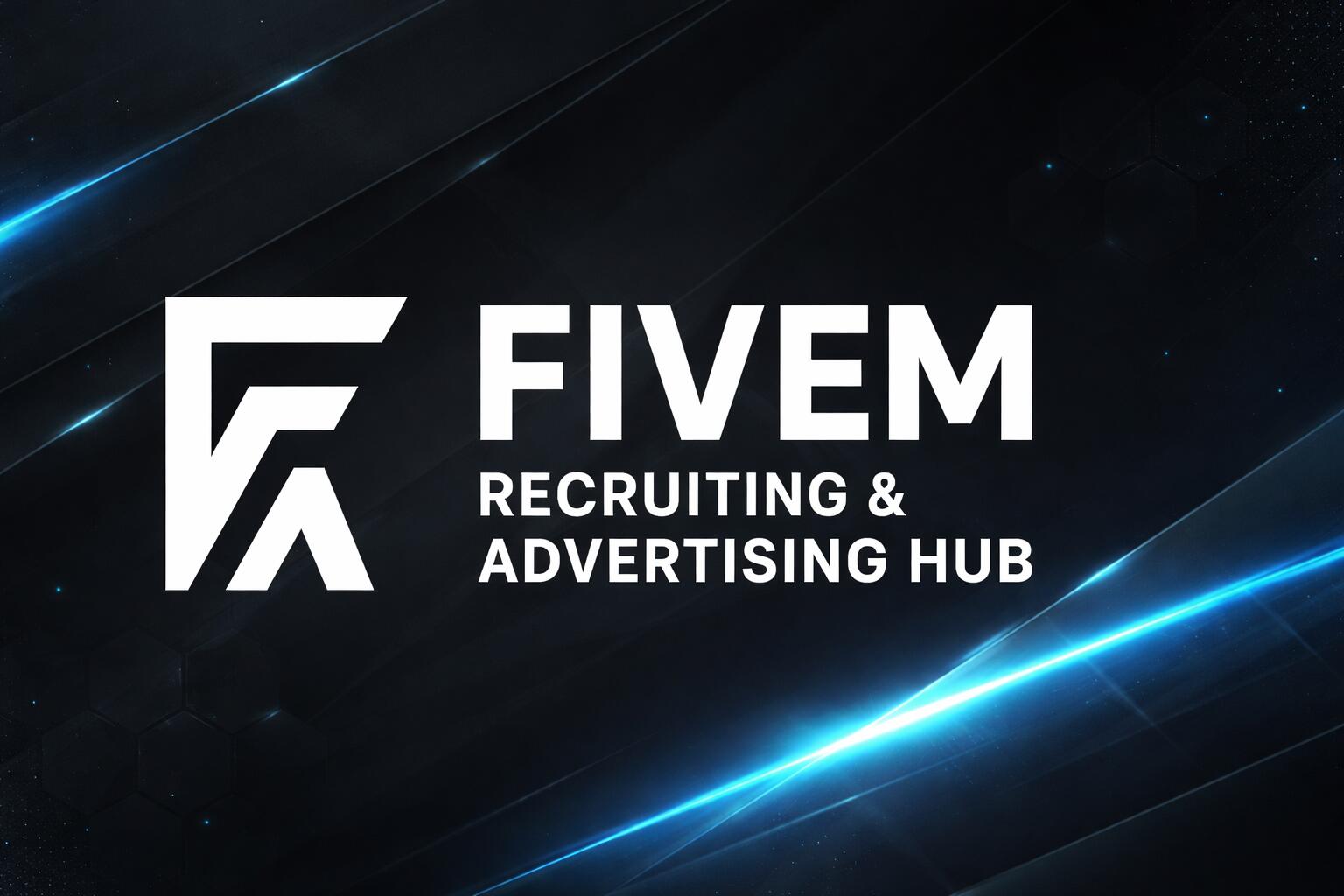 Discovery splash banner for FiveM Recruiting & Advertising Discord server