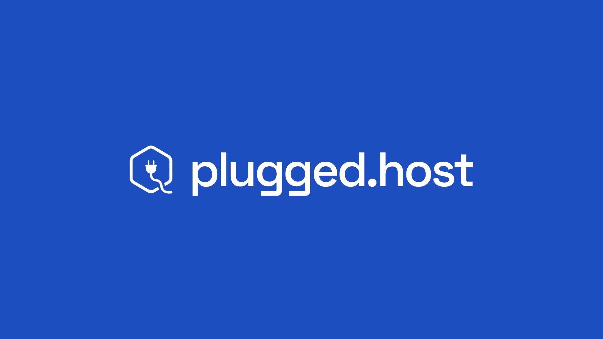 Discovery splash banner for plugged.host Discord server