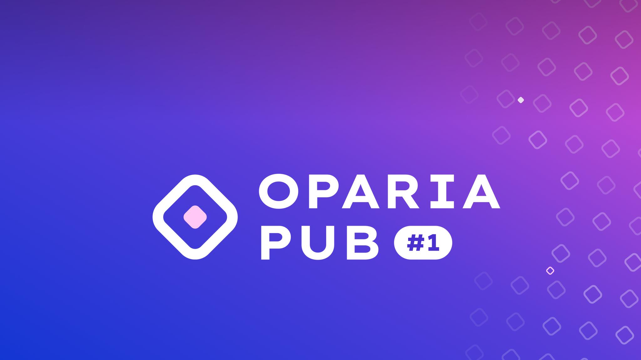 Discovery splash banner for OPARIA PUB #1 Discord server