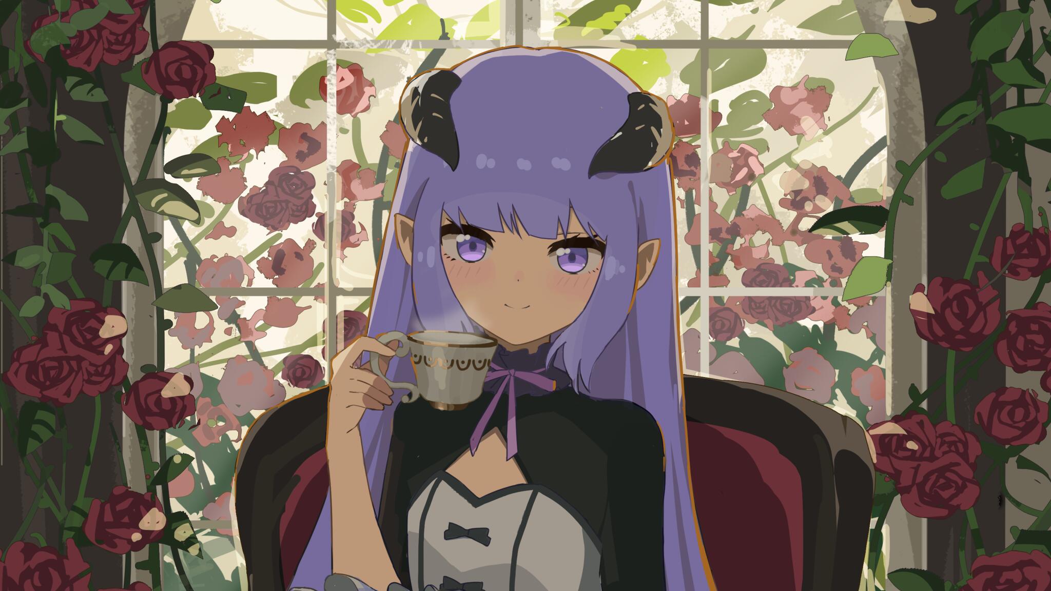 Discovery splash banner for Koma Café ☕ Anime & Art ☆ Genshin Impact & Honkai ☆ Commissions ☆ Roblox ☆ Emotes ☆ Active ☆ Social Discord server