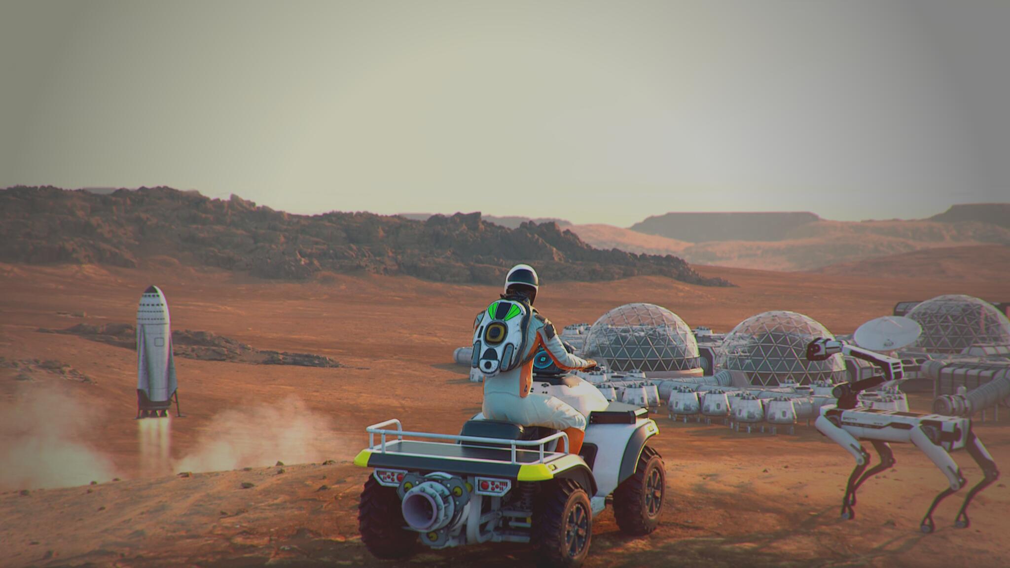 Discovery splash banner for Occupy Mars, Rovers, Dinosaurs and More! Discord server