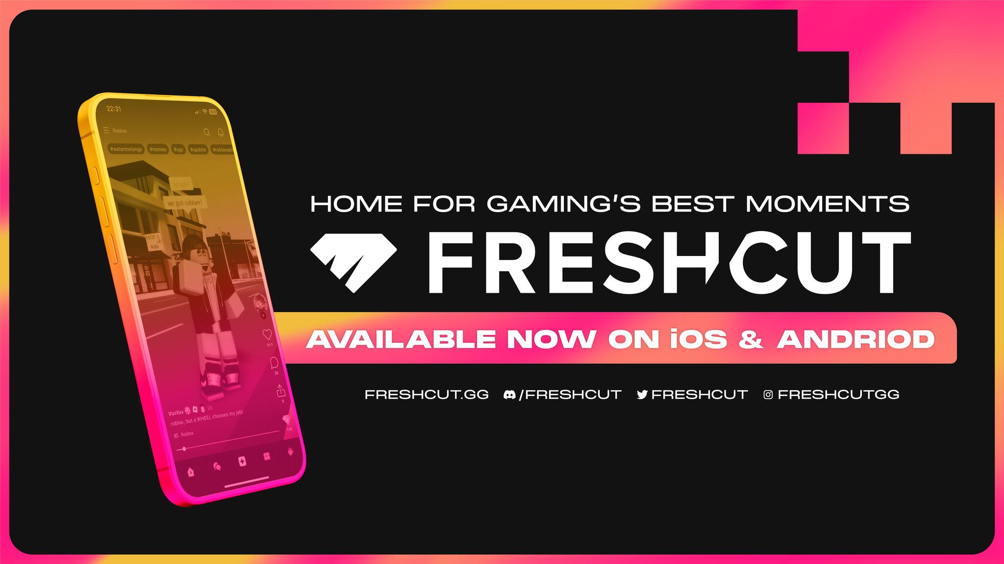 Discovery splash banner for FreshCut Discord server