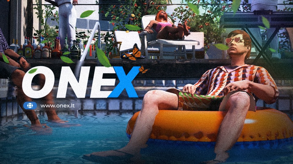 Discovery splash banner for OneX.lt Discord server