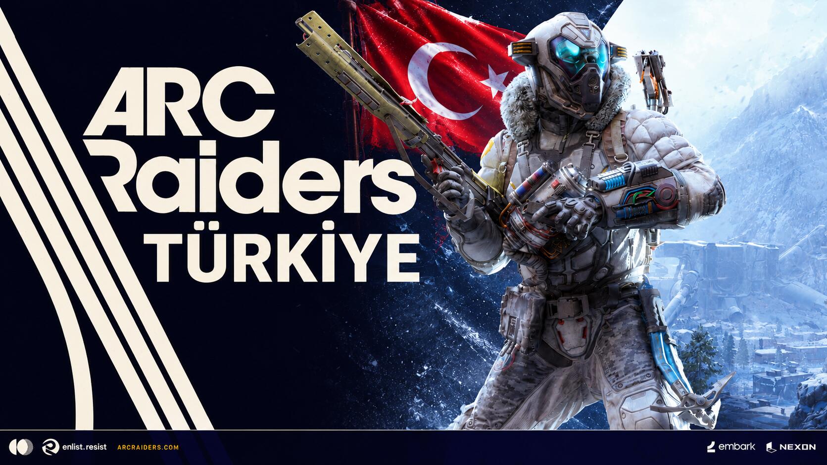 Discovery splash banner for ARC Raiders Türkiye Discord server