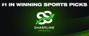 Discovery splash banner for SharpLine Sports Discord server